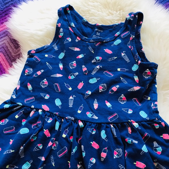 (2) Carter’s Old Navy Watermelon Tank Spring Dress - Picture 3 of 3